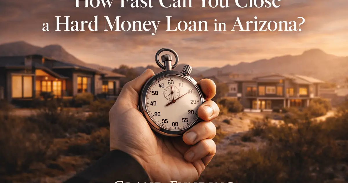 How fast can you close a hard money loan in Arizona